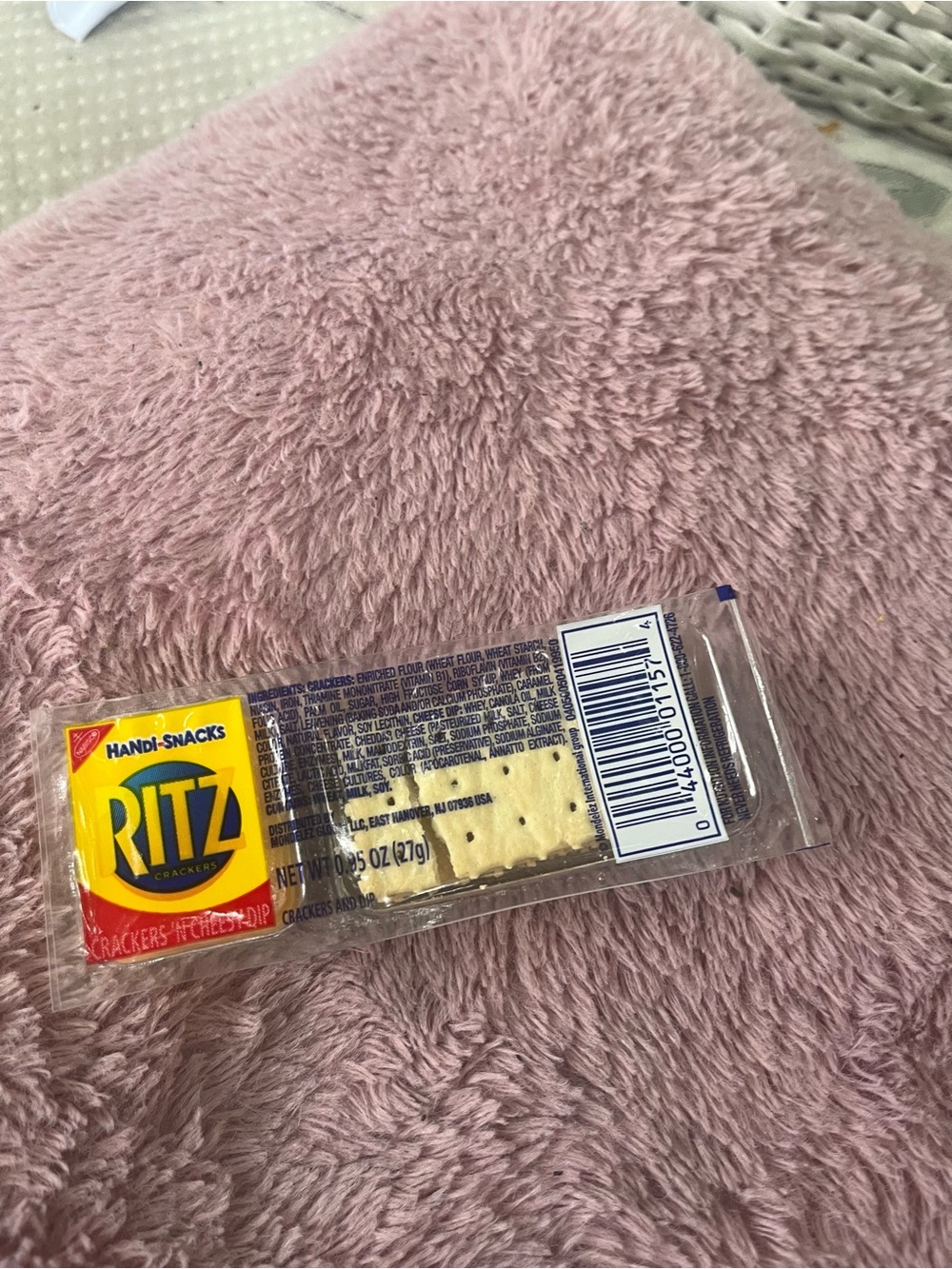 Ritz Handi-Snacks Single Pack Crackers - Pink Packaging